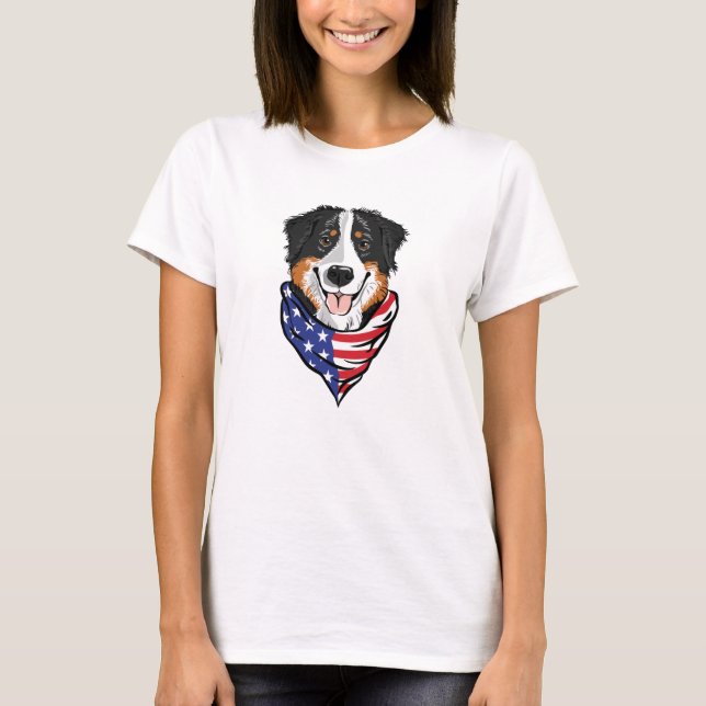 Camiseta Perro con el cuello bandana (Anverso)