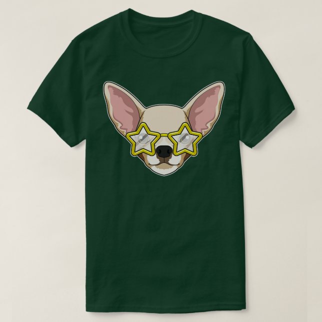 Camiseta Perro con gafas de sol (Diseño del anverso)
