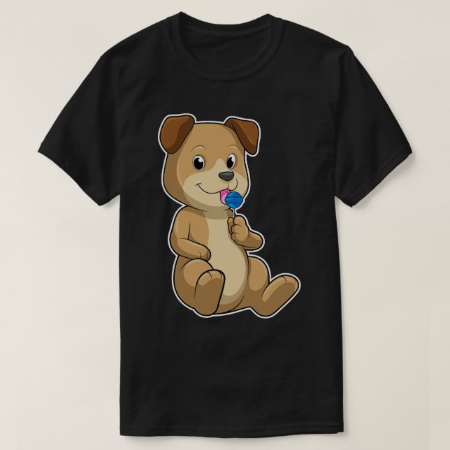 Camiseta Perro con golosinas (Diseño del anverso)