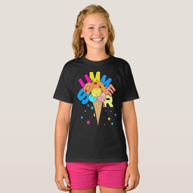 Camiseta Perro con helado (Anverso completo)