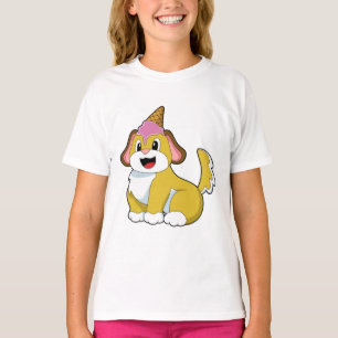 Camiseta Perro con helado Waffle