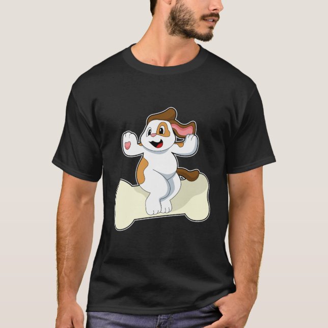 Camiseta Perro con hueso (Anverso)