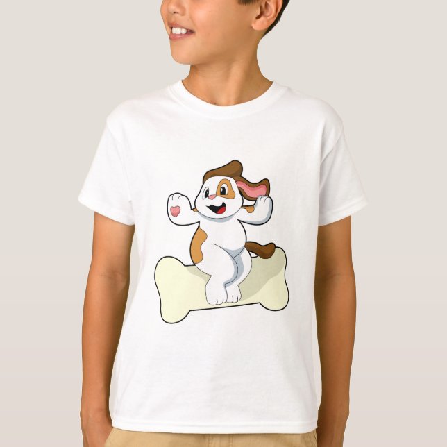 Camiseta Perro con hueso (Anverso)