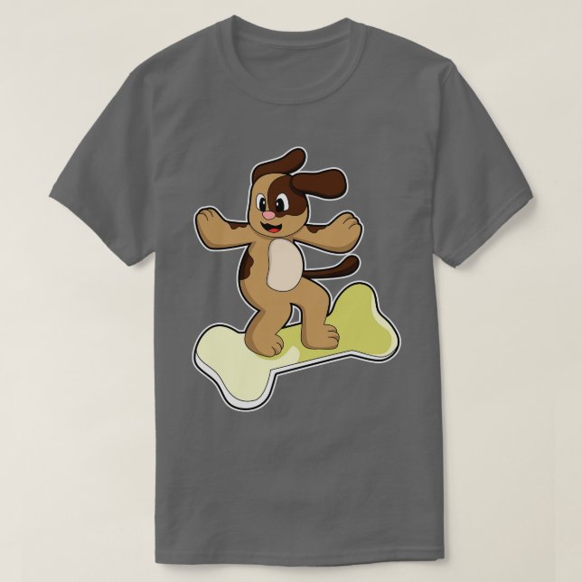 Camiseta Perro con huesos 3 (Diseño del anverso)
