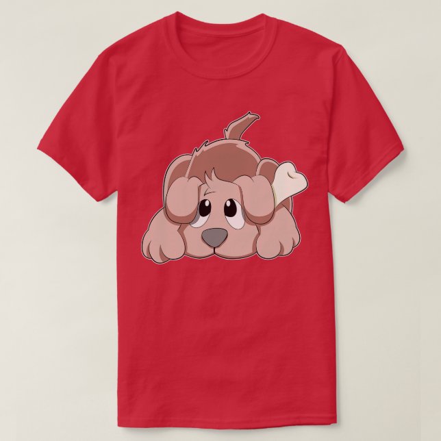Camiseta Perro con huesos 4 (Diseño del anverso)