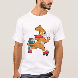 Camiseta Perro con patines de rodillos