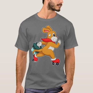 Camiseta Perro con patines de rodillos