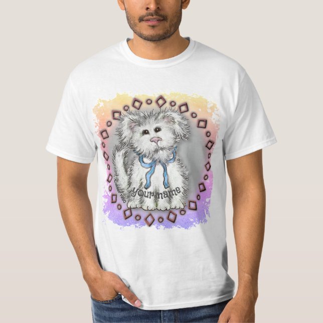 Camiseta Perro con pelo despeinado   (Anverso)