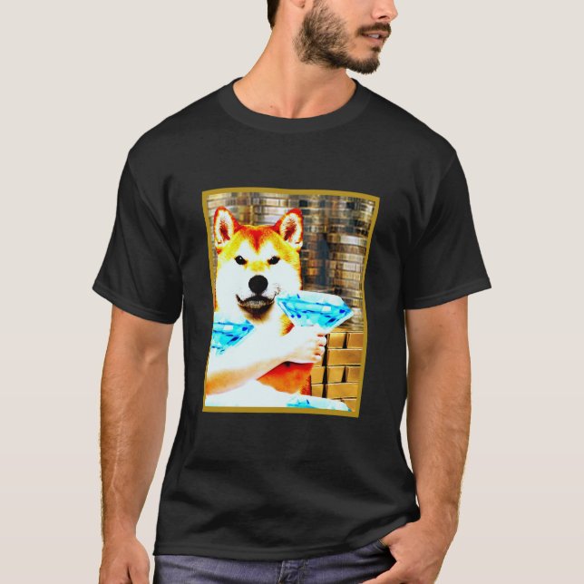 Camiseta Perro con puños de diamante (Anverso)