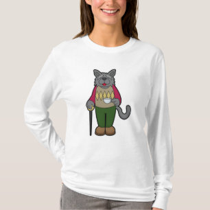 Camiseta Perro con taza de café
