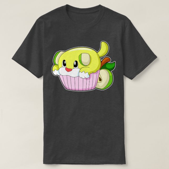 Camiseta Perro con torta (Diseño del anverso)