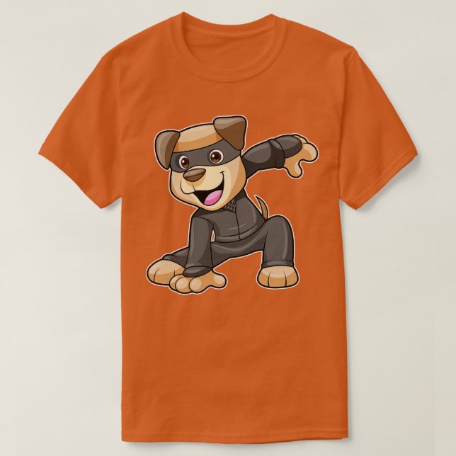 Camiseta Perro con traje Ninja (Diseño del anverso)