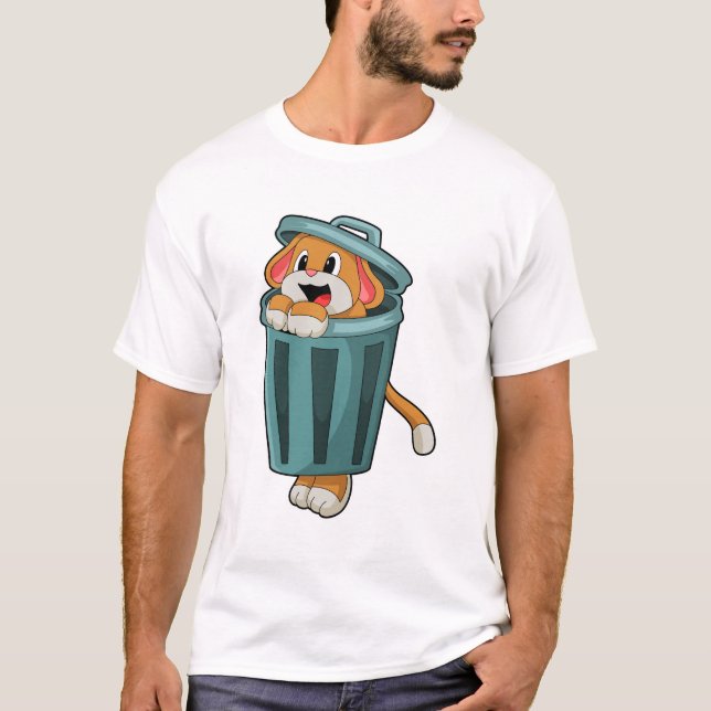Camiseta Perro con Trashcan (Anverso)