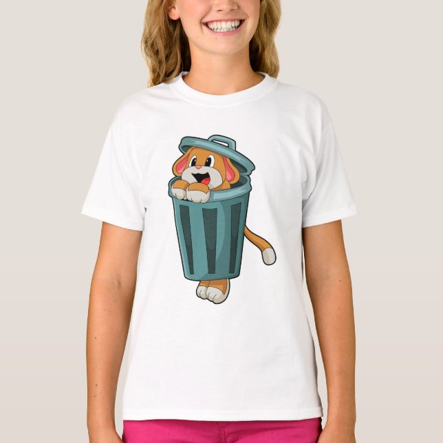 Camiseta Perro con Trashcan (Anverso)