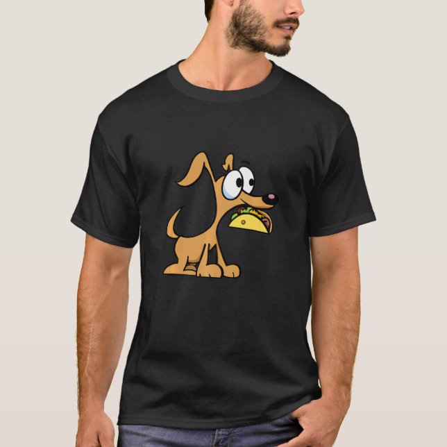 Camiseta Perro con un taco (Anverso)