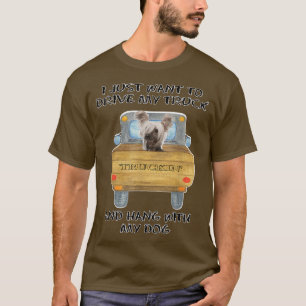 Camiseta Perro conductor de camión Crested chino