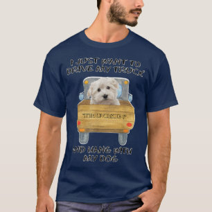 Camiseta Perro conductor de camión maltés