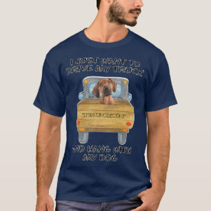 Camiseta Perro conductor de camión Rhodesian Ridgeback