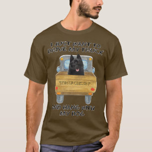 Camiseta Perro conductor de camión Schipperke