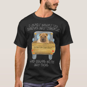 Camiseta Perro conductor de camión Shar-Pei chino