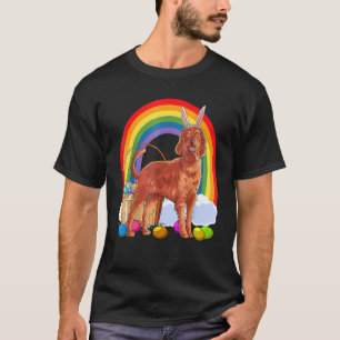 Camiseta Perro conejito de los huevos de Pascua de Irlanda