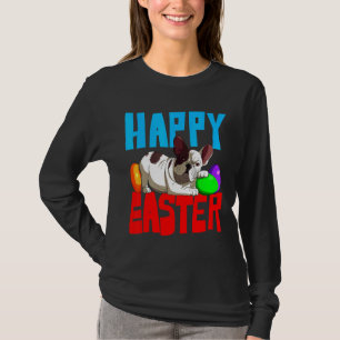 Camiseta Perro conejo de huevos de Bulldog francés