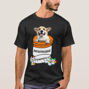 Camiseta Perro Corgi Antidepresivo