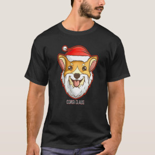 Camiseta Perro Corgi Claus Disfrazado De Santa Para Navidad