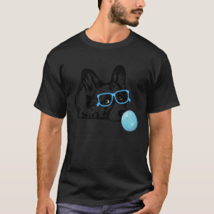 Camiseta Perro Corgi con gafas de chicle Corgi
