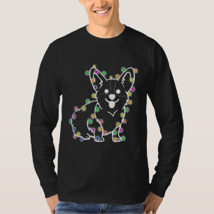 Camiseta Perro Corgi Con Navidades Luces De Hadas 251