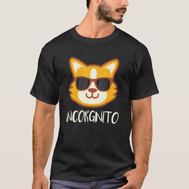 Camiseta Perro Corgi Incorgnito (Anverso)