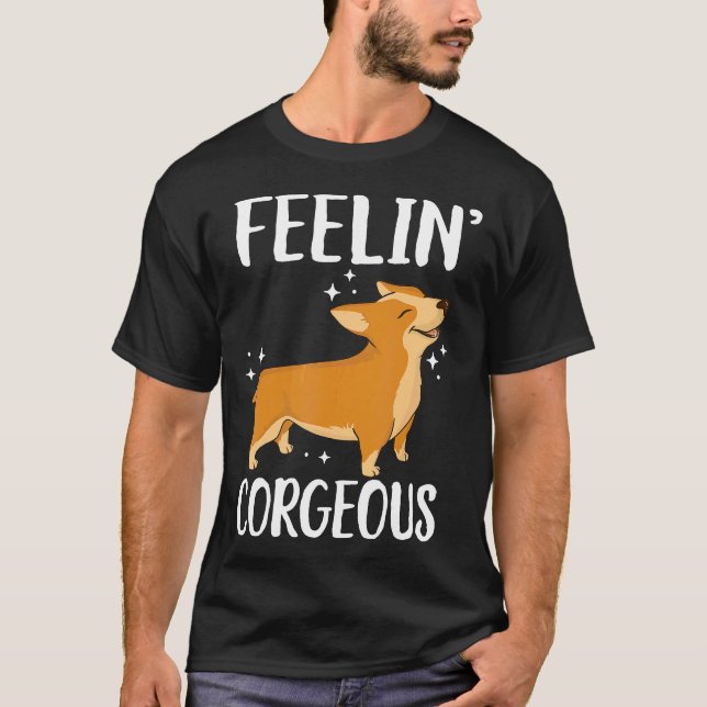 Camiseta Perro Corgi Lindo y Hermoso (Anverso)
