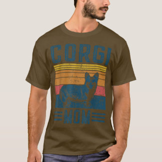 Camiseta Perro Corgi MomVintage Corgi Mom