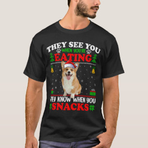 Camiseta Perro Corgi Navidad Divertido Ven Que Estás Comien