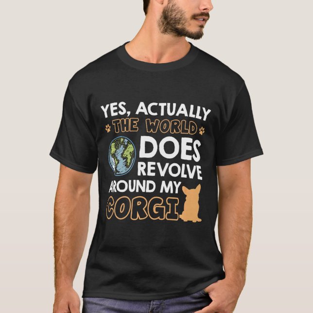 Camiseta Perro Corgi Premium (Anverso)