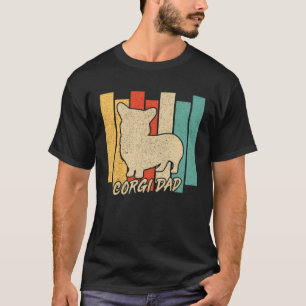 Camiseta Perro Corgi Tricolor Vintage Papá Día del Padre Pa