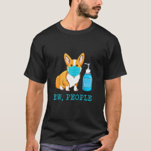 Camiseta Perro Corgi Usa Máscara Facial Gente Ew Perro     