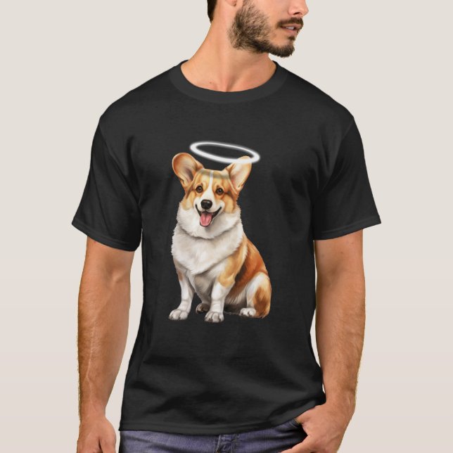 Camiseta Perro Corgi x Ángel (Anverso)