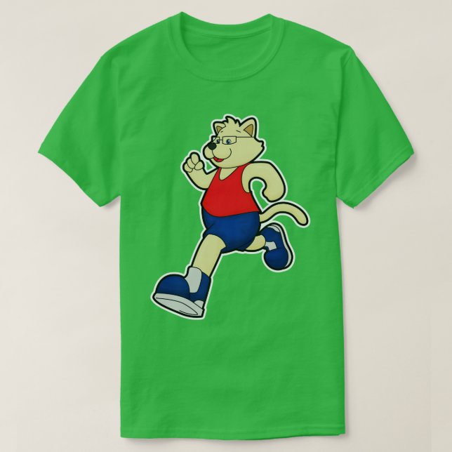Camiseta Perro corriendo con gafas (Diseño del anverso)