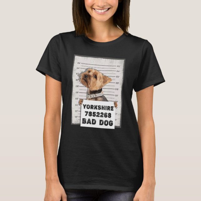 Camiseta Perro criminal de tiros en Yorkshire Mug (Anverso)