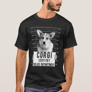 Camiseta Perro Criminal Foto Mug de Corgi