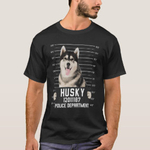 Camiseta Perro Criminal Foto Mug Husky