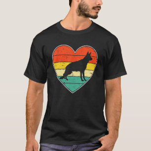 Camiseta Perro Cuidado Pastor Alemán Lindo Día de San Valen