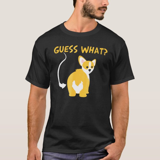 Camiseta Perro Culo Corgi Perro (Anverso)