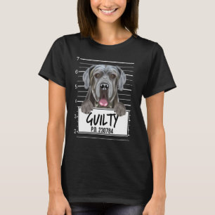 Camiseta Perro culpable de asesinato de napolitano Mastiff
