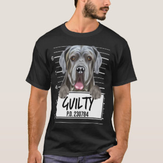 Camiseta Perro culpable de asesinato de napolitano Mastiff