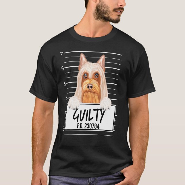 Camiseta Perro culpable de la masacre de Silky Terrier (Anverso)
