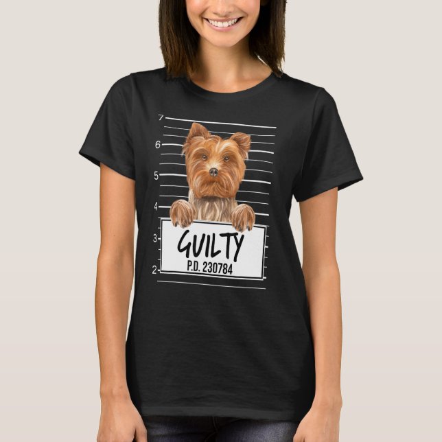 Camiseta Perro culpable de la muerte de Yorkshire Terrier (Anverso)