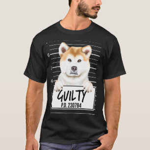 Camiseta Perro Culpable Foto Akita