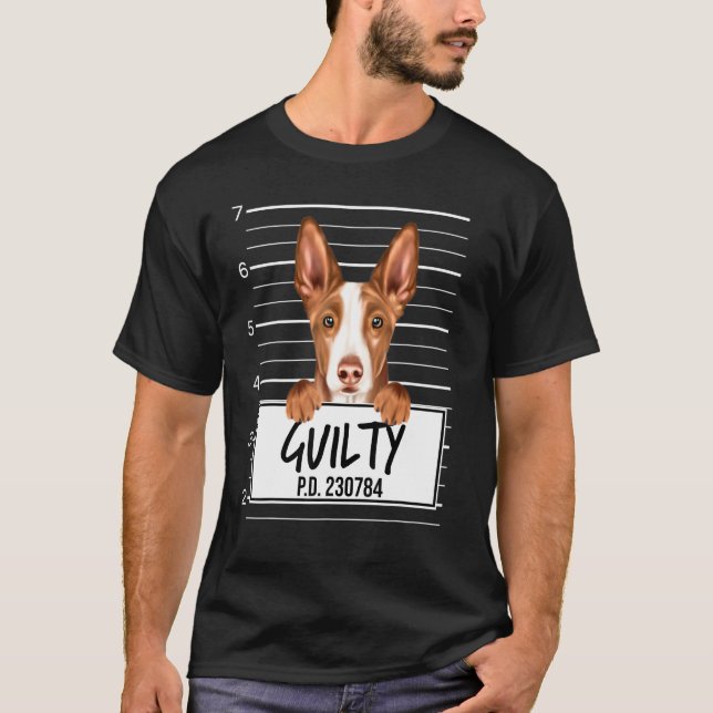 Camiseta Perro Culpable Foto de Podenco Ibicenco (Anverso)